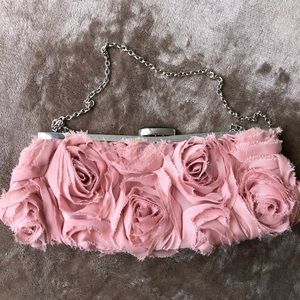 expressions nyc blush pink rose purse